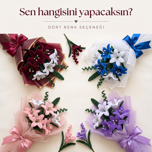 Hediyelik Şönil Çiçek Buket